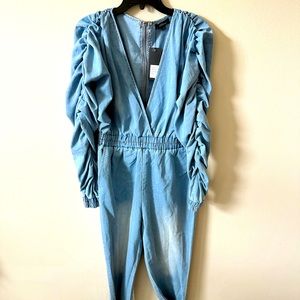 Size large Jean pants jumpsuit.